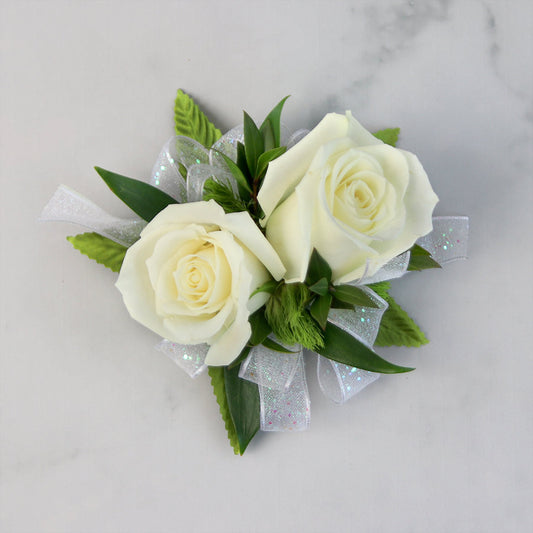 Princess White Sweetheart Rose Corsage